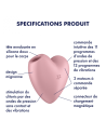 Stimulateur Satisfyer Cutie Heart - Rose