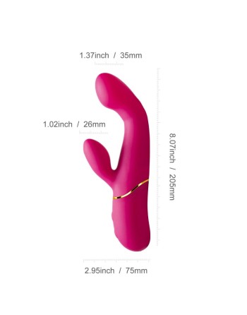 Elda - Vibromasseur G Spot et stimulateur de clitoris - Rose