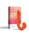 Joi - Vibromasseur tête rotative et stimulateur clitoridien - orange