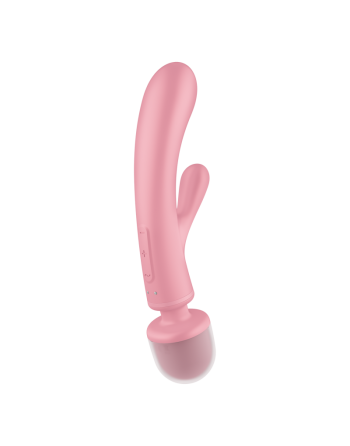 Triple lover Rabbit et Wand Satisfyer - Rose