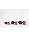 Plug Anal Bijou Geisha Ruby M - Noir et Rose