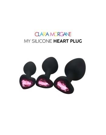 My Silicone Heart Plug - Gem rose