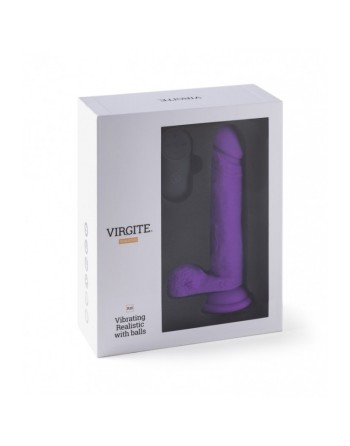 VIBROMASSEUR RÉALISTE R16 FLESH 16 CM AVEC TÉLÉCOMMANDE Violet