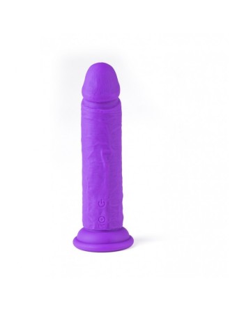 VIBROMASSEUR RÉALISTE R15 FLESH 16.5CM AVEC TÉLÉCOMMANDE violet