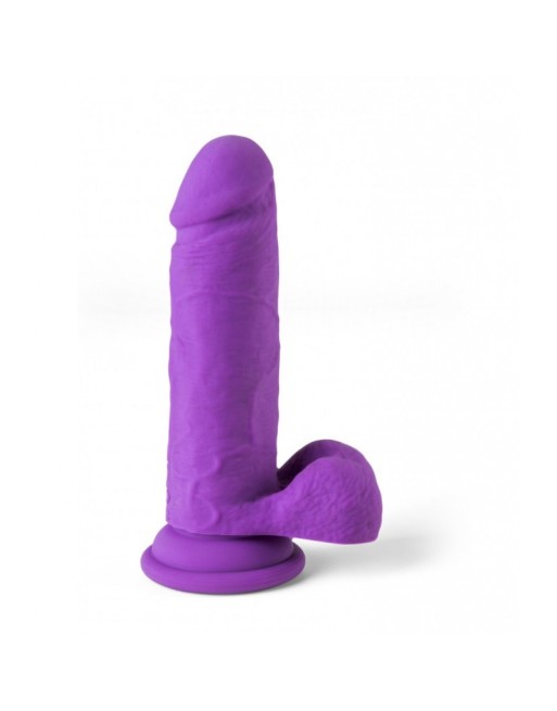 VIBROMASSEUR RÉALISTE R12 14.4CM AVEC TÉLÉCOMMANDE VIOLET