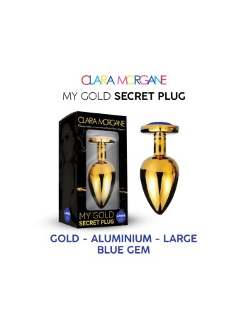 My Gold Secret Plug - Bleu