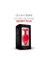 My red silicone secret plug medium