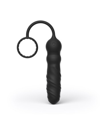 Plug anal et cockring Deep Seeker - Noir