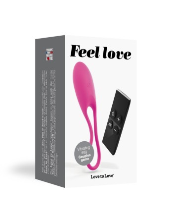 Oeuf vibrant Feel Love - Rose