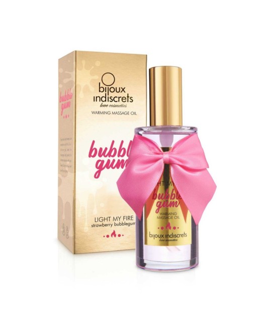 Light my fire - Bubblegum huile de massage chauffante