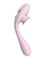 2 en 1 Stimulateur de clitoris avec langue et vibromasseur pour G USB flexible rose DISA - WS-NV025PNK