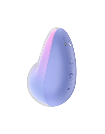 Stimulateur clitoridien par onde de pression sans contact et par vibration USB violet et rose, Pixie Dust Satisfyer - CC597836