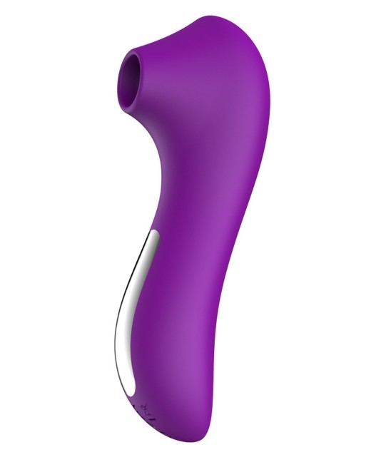 Stimulateur succion de clitoris et tétons USB violet - BOZ-086PUR