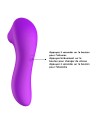 Stimulateur succion de clitoris et tétons USB violet - BOZ-086PUR