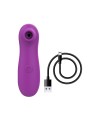 Vibromasseur par vibrations sur membrane rechargeable USB violet 10 vitesses de voyage - ZK003CPUR