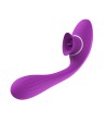 2 en 1 Stimulateur de clitoris avec langue et vibromasseur pour G USB flexible violet DISA - WS-NV025