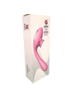 2 en 1 Stimulateur de clitoris avec langue et vibromasseur pour G USB flexible violet DISA - WS-NV025