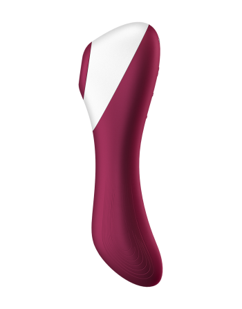 2 en 1 Vibromasseur et stimulateur de clitoris USB rouge Dual Crush Satisfyer - CC597786