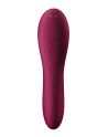 2 en 1 Vibromasseur et stimulateur de clitoris USB rouge Dual Crush Satisfyer - CC597786