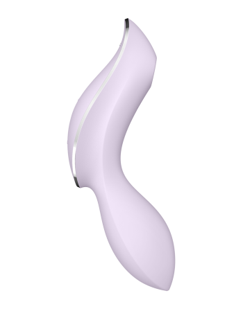 2 en 1 Vibromasseur et stimulateur de clitoris USB violet Curvy Trinity 2 Satisfyer - CC597788