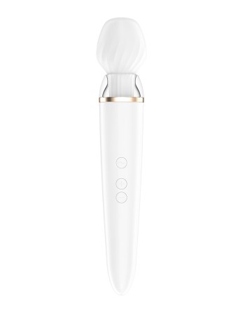 Double wand blanc connecté USB Double Wand-er Satisfyer - CC597756