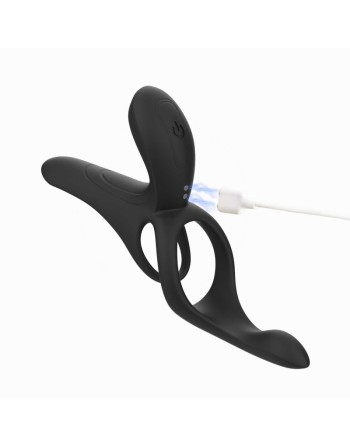 PLEASURE PIVOT Vibromasseur pour couples contrôlé par application - Bleu