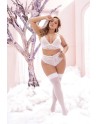 Soutien-gorge blanc et string grande taille - MAL8671XWHT