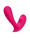 2 en 1 Vibromasseur et stimulateur clitoridien rose connecté Top Secret Satisfyer - CC597753