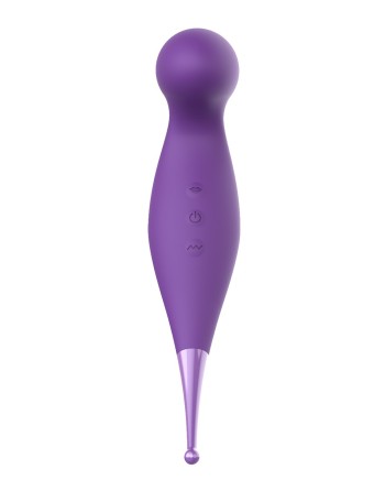 Oiseau du Paradis - Vibromasseur 2 en 1 avec vibration clitoridienne par membrane et embout stimulateur violet - CR-820PUR