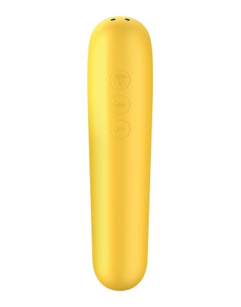 Vibromasseur et stimulateur clitoridien jaune Dual Love Satisfyer - CC5972570104