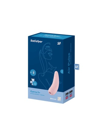 Stimulateur clitoridien connecté rose Curvy 2 Satisfyer - CC5972400050