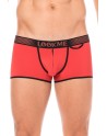 Mini-Pants rouge échancré avec zip - LM2003-68RED