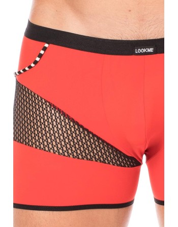 Boxer rouge filet et corde - LM2004-67RED