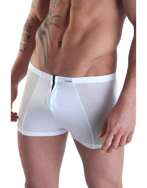 Boxer blanc avec double zip Wiz - LM16-67WHT