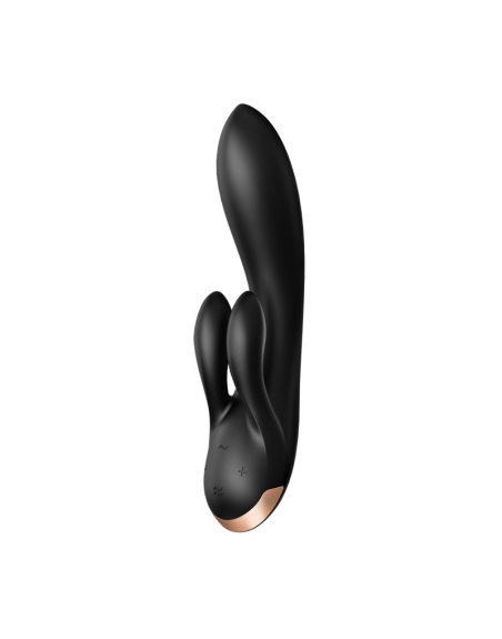 Vibromasseur rabbit Satisfyer Double Flex Connect Noir