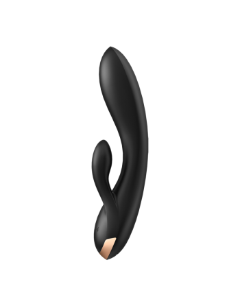 Vibromasseur rabbit Satisfyer Double Flex Connect Noir